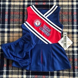 Girls Infant 18M TX Rangers Cheerleading 2 Pc Set